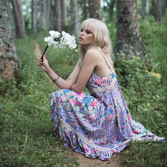 Spell babushka strappy dress - lavender - Picture 2 of 9